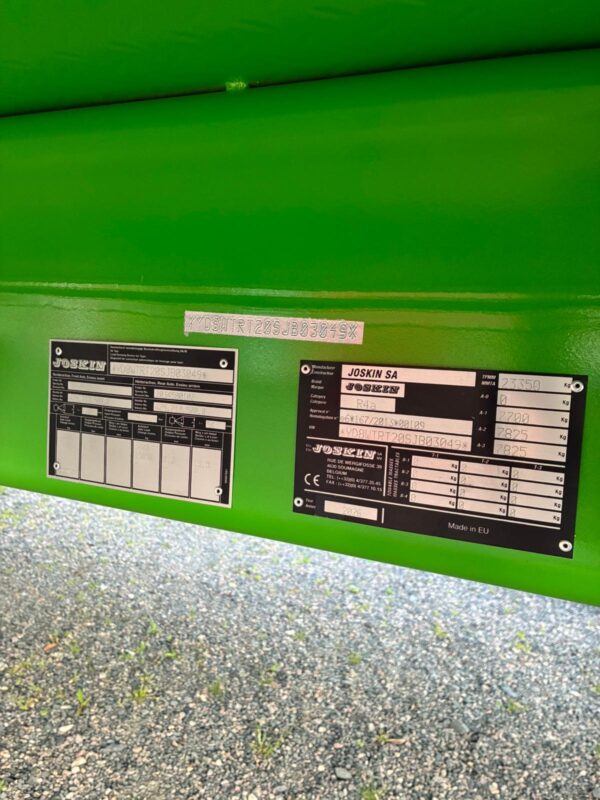 JOSKIN WAGO WTP 10000T21 “P” – PLATEAU DE TRANSPORT