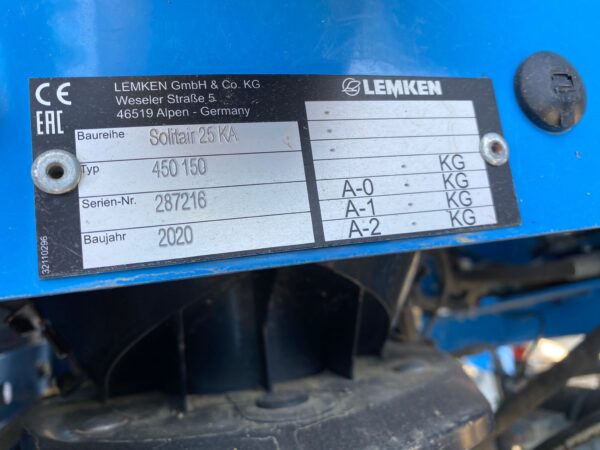 LEMKEN SOLITAIR 25/450 KUA + ZIRKON 12/450 KUA